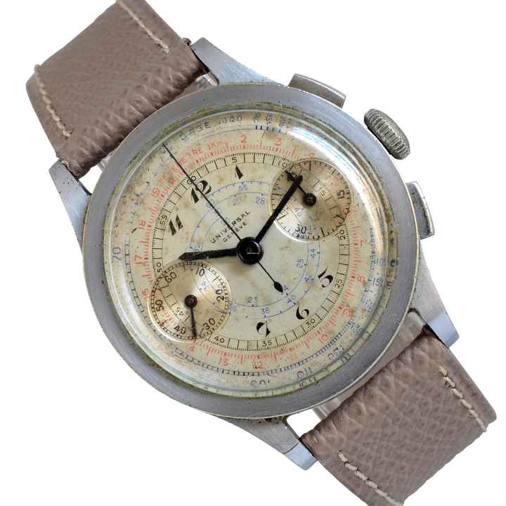  Universal Genève Chronograph 5466 Compur first series 1936's </h1> 