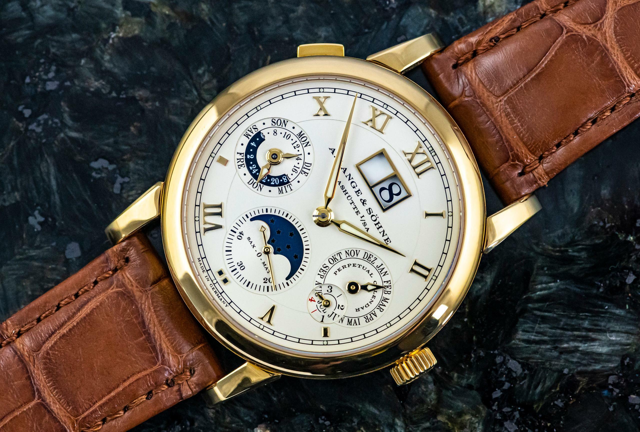  A. Lange & Söhne Langematik Perpetual Calendar | 310.021 | in 18k Yellowgold | Full Set 