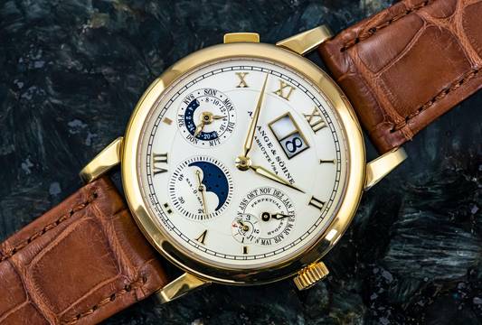  A. Lange & Söhne Langematik Perpetual Calendar | 310.021 | in 18k Yellowgold | Full Set 