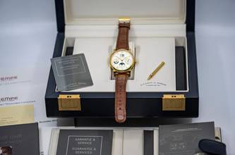 Thumbnail von A. Lange & Söhne Langematik Perpetual Calendar | 310.021 | in 18k Yellowgold | Full Set