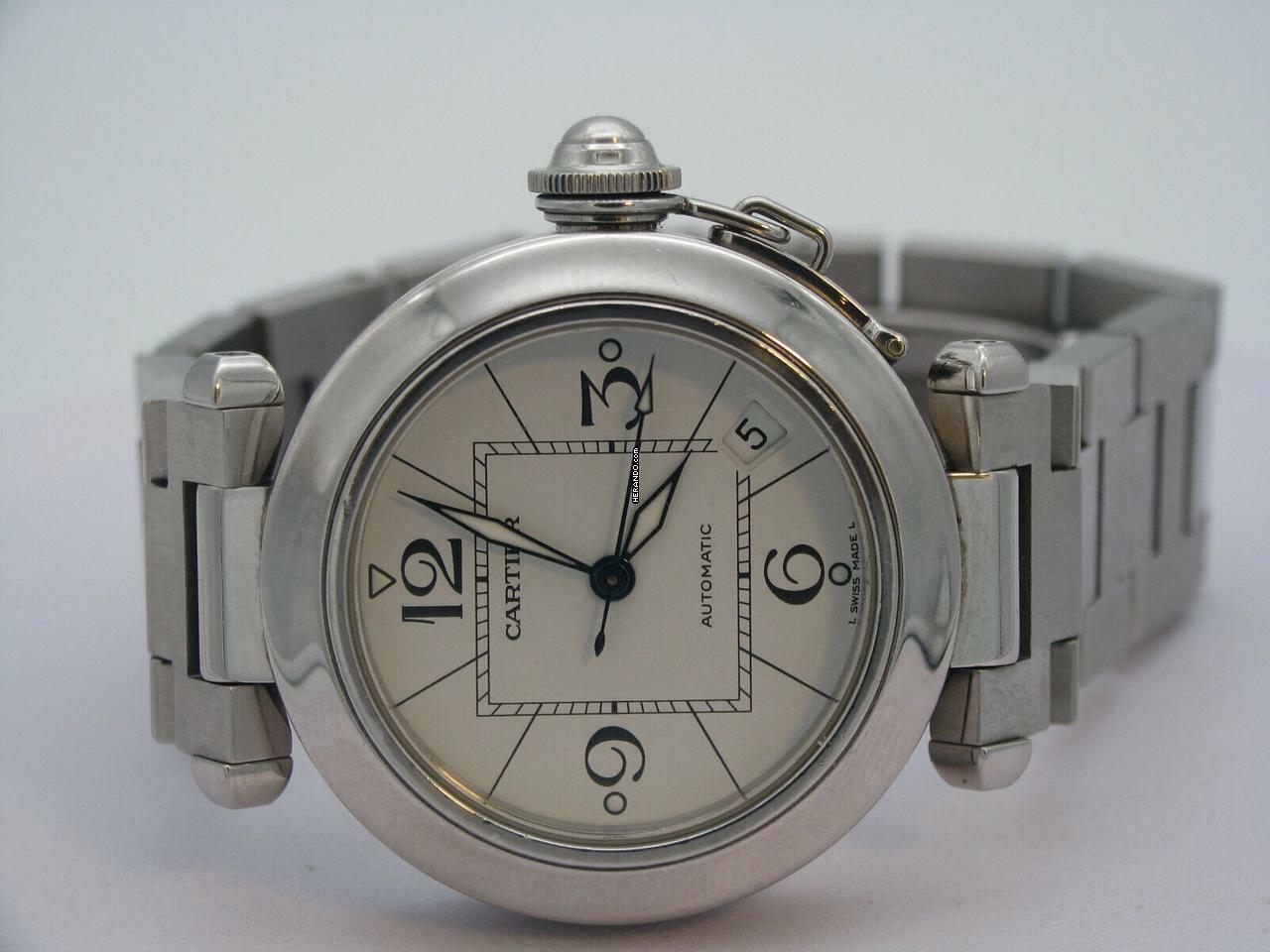  Cartier Pasha C Edelstahl Damenuhr Inkl Papiere / Ref 2324 / Ø 35mm </h1> 