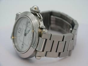 Thumbnail von Cartier Pasha C Edelstahl Damenuhr Inkl Papiere / Ref 2324 / Ø 35mm </h1>