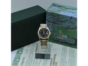 Thumbnail von Rolex Datejust 36 16233 Black Dial With Big Diamonds & After Diamonds Bezel - Full Set 36mm