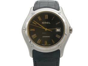 Thumbnail von Ebel Classic Gents Herrenuhr / Black Dial / Edelstahl / Ref 9120f51 </h1>