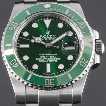  Rolex Submariner Date HULK 2013 LC EU 