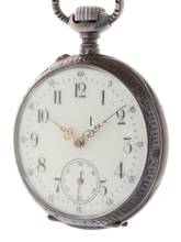Thumbnail von Swiss Mans Pocket Watch open face Silver – Case all over decorated Silver – Cuvette </h1>