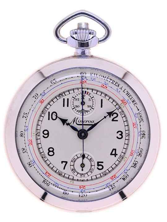  Minerva Mans Pocket Watch Chronograph </h1> 