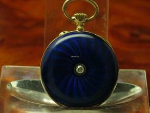 Thumbnail von Maurice Ditisheim 14kt 585 Gold Open Face Taschenuhr Inkl. 14kt. Gold Brosche </h1>