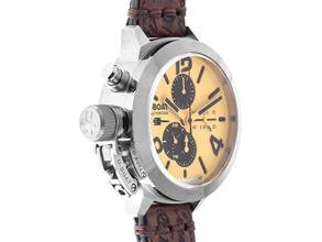 Thumbnail von U-Boat Classico Tungsteno Stahl Automatik Chronograph Armband Leder 45mm Ref.9568 Box&Pap. Full Set Neu