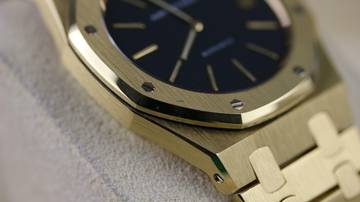 Thumbnail von Audemars Piguet Royal Oak Jumbo 20th Anniversary - Yellow Gold - Black Dial - Full Revison - like New - 1993