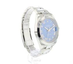 Thumbnail von Rolex Datejust 41 Steel Oyster Azzurro Blue Roman Dial NEW 2024 </h1>