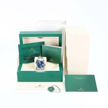 Thumbnail von Rolex Datejust 41 Steel Oyster Azzurro Blue Roman Dial NEW 2024 </h1>