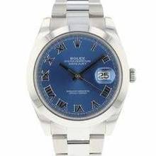 Thumbnail von Rolex Datejust 41 Steel Oyster Azzurro Blue Roman Dial NEW 2024 </h1>