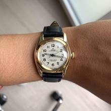 Thumbnail von Rolex Oyster Perpetual 3131 BubbleBack Ivory radium dial yellow gold 14KT 1948's </h1>