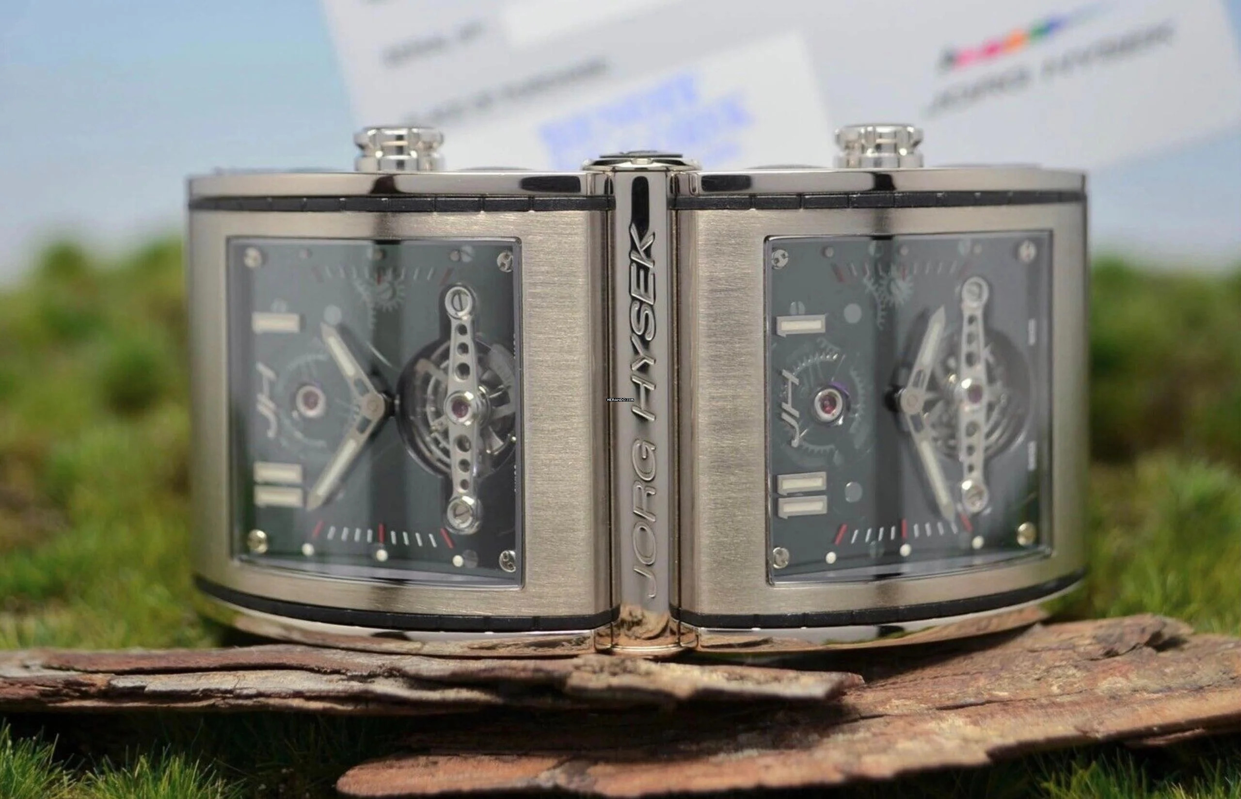 Jorg Hysek 18kt. Weißgold XX-Ray Double Tourbillon NP 340.000,00 </h1>