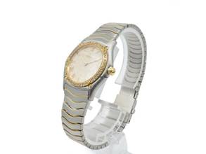 Thumbnail von Ebel Classic Wave Stahl-gold Quarz Damenuhr / Diamant Lünette / Ref 181930 </h1>