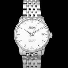 Thumbnail von Mido Baroncelli III M027.208.11.011.00 - Baroncelli III Automatic White Dial Stainless Steel Ladies Watch </h1>