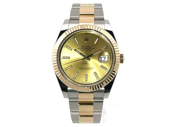  Rolex Datejust 41 Edelstahl Gelbgold 126333 Champagner Index </h1> 