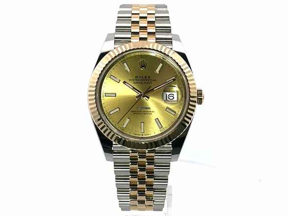 Rolex Datejust 41 Edelstahl Gelbgold 126333 Champagner Jubile </h1> 