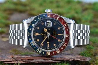 Thumbnail von Rolex GMT-Master Vintage GMT Master Pepsi Bakelite Radium von 1958 6542 </h1>