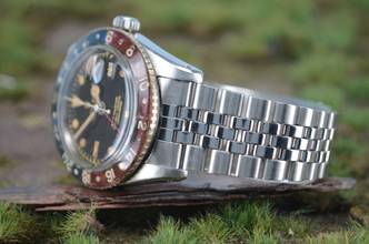 Thumbnail von Rolex GMT-Master Vintage GMT Master Pepsi Bakelite Radium von 1958 6542 </h1>