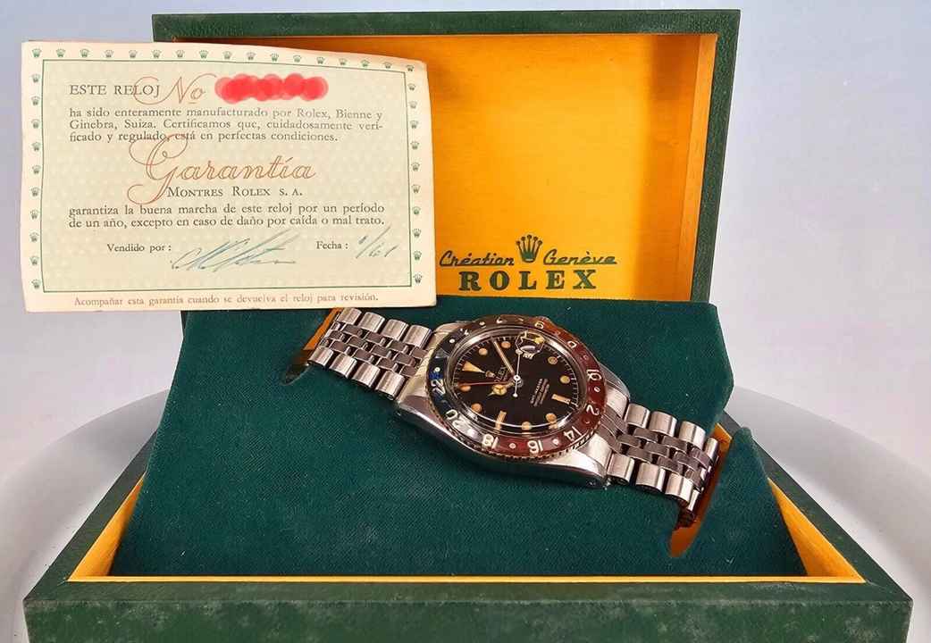  Rolex GMT-Master Vintage GMT Master Pepsi Bakelite Radium von 1958 6542 </h1> 
