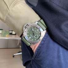Thumbnail von Panerai Luminor Submersible PAM01055 Verde Militare Limited Full Set 2020’s </h1>