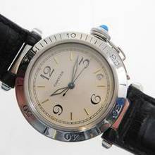 Thumbnail von Cartier Pasha Automatik 38 mm Herrenuhr mit Lederband im Top Zustand mit original Faltschließe </h1>