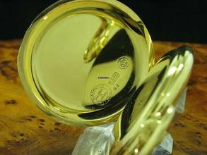 Thumbnail von A. Lange & Söhne 14kt 585 Gelbgold Savonette Taschenuhr / 3-deckel Gold </h1>