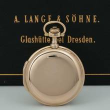 Thumbnail von A. Lange & Söhne Grosse Lange 1 18k Gold Große Schwere Louis XV Taschenuhr zertifikat Box Sternwarte Geprüft 1900 </h1>