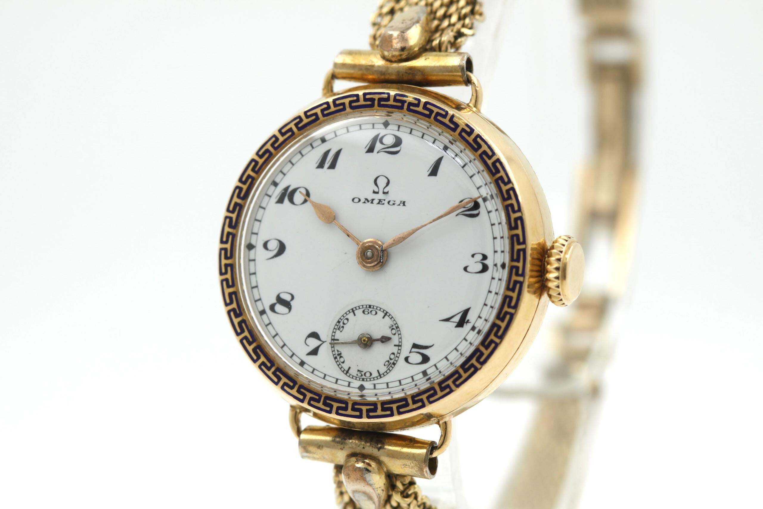  Omega Ultra Rare Art Deco Model 18K Gold Caliber 23.7 ST1 