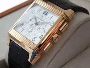 Thumbnail von Jaeger-LeCoultre Reverso Squadra Chronograph GMT Full Set Automatik XL Roségold mit Faltschließe wie Neu </h1>