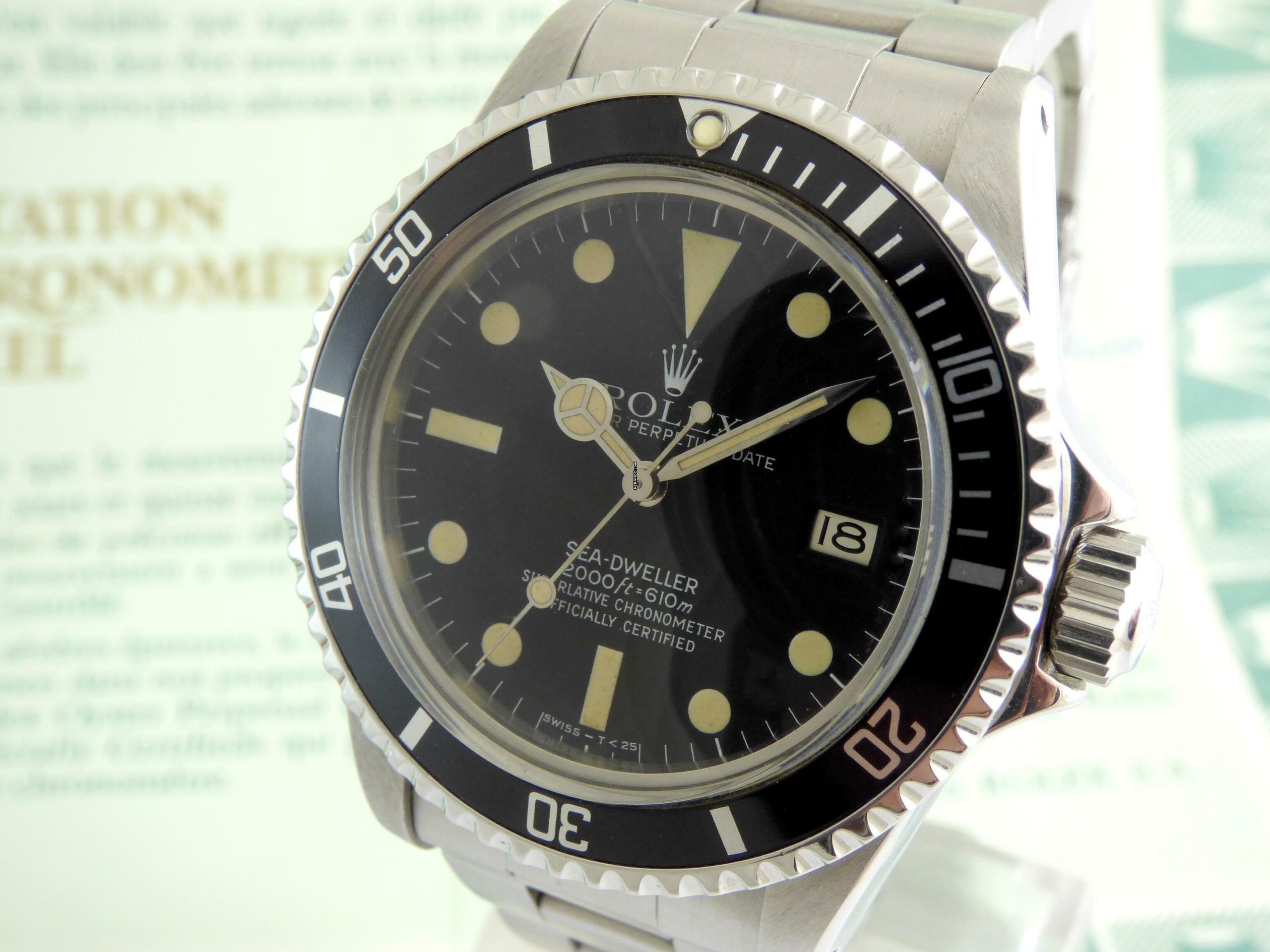  Rolex Sea-Dweller Box & original Certificate MK3 </h1> 