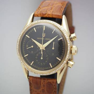  Universal Genève Compax Chronograph Limited Gold 18k/750 184.450 very rare  