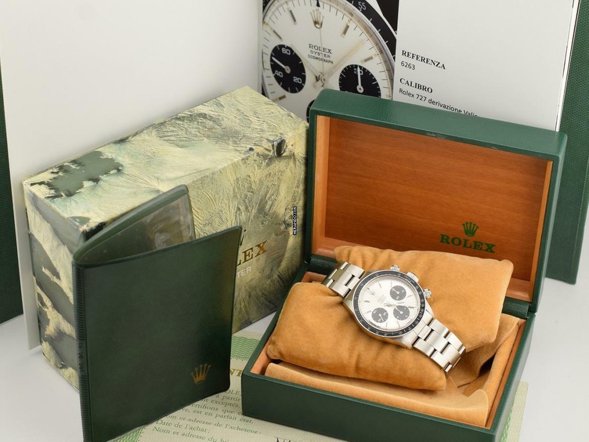  Rolex Daytona Cosmograph Daytona 6263 Super Rare Full Set + Carlo Pergola Expertise 