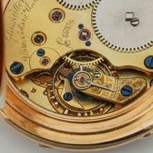 Thumbnail von Glashütter Uhrenfabrik Union Glashütte in Sachsen Louis XV Savonette 18k Gold exzellente Qualität sehr schöner Zustand 1910