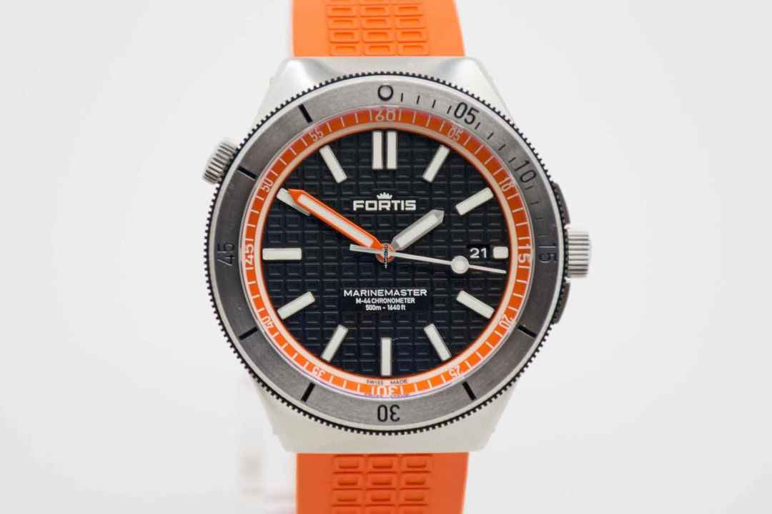  Fortis Marinemaster M-44 Amber Orange Chronometer </h1> 