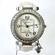 Thumbnail von Cartier Pasha Automatic 35mm Steel 2.33TCW DIAMOND Watch </h1>