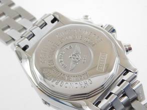 Thumbnail von Breitling Chrono Cockpit mit allen Papieren schwarzes Zifferblatt und Pilotband