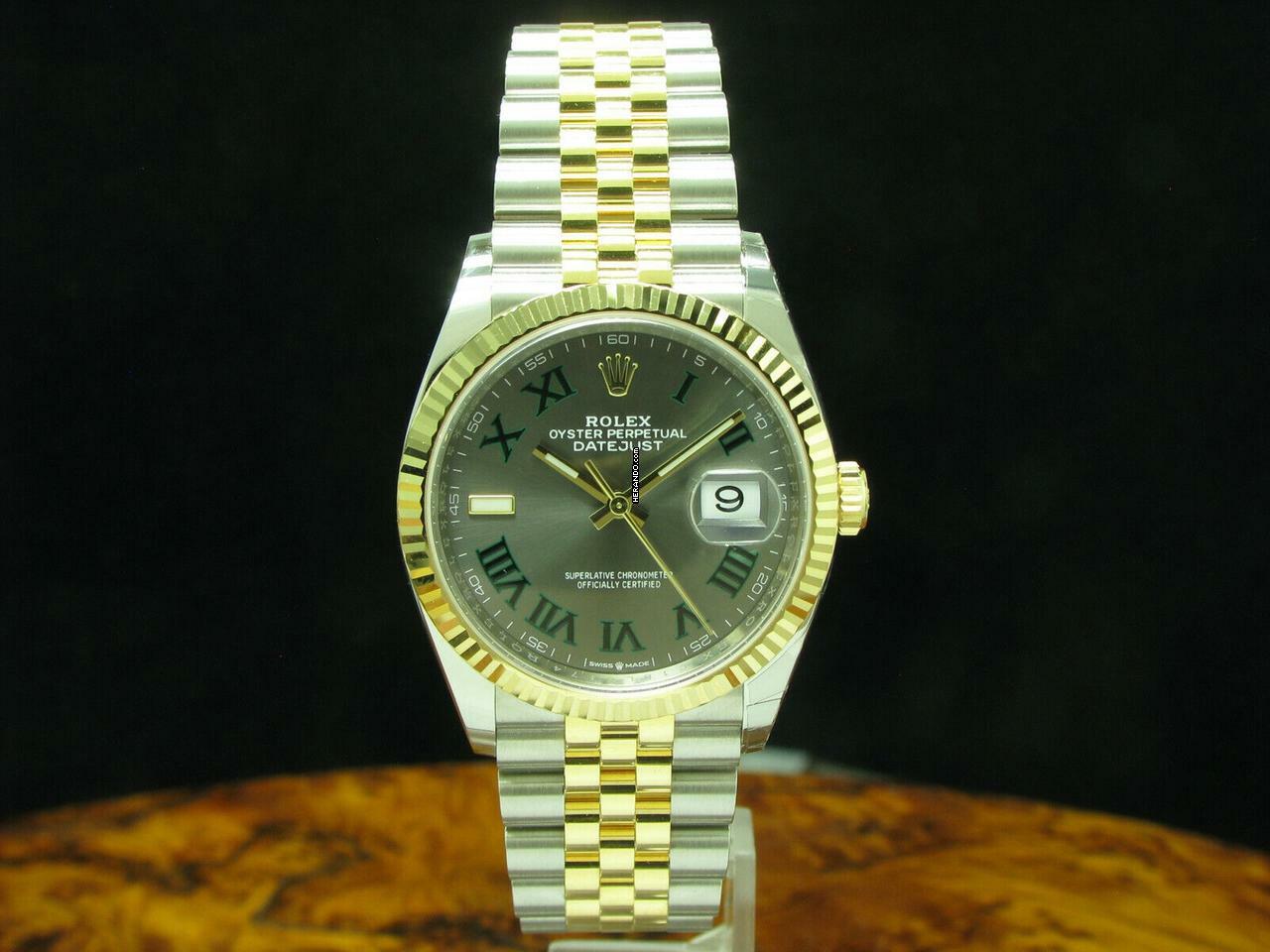 Rolex Datejust 36 18kt Gold/stahl Automatic Herrenuhr / 2021 Wimbledon / 126233 </h1>