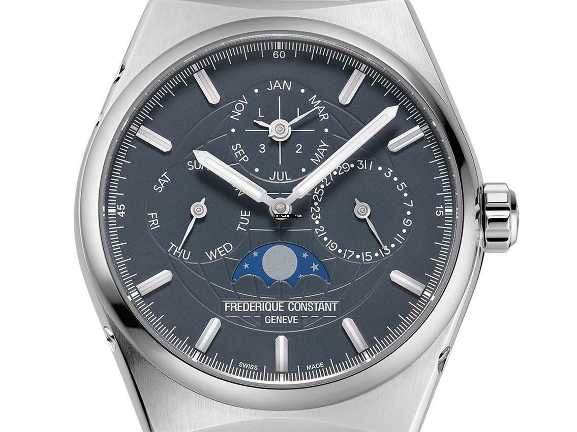 Frederique Constant Manufacture Slimline Perpetual Calendar Highlife Perpetual Calendar Ref.FC-775BL4NH6B Full Set Neu
