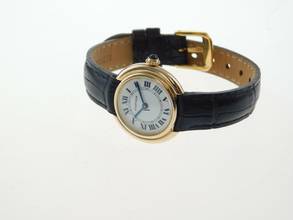 Thumbnail von Cartier 18 Karat Gelbgold Ellipse Paris Dial Handaufzug Damenuhr 26 mm </h1>