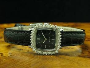 Thumbnail von Dugena Flair 14kt 585 Weißgold Handaufzug Damenuhr / Kaliber Dugena 2131 </h1>