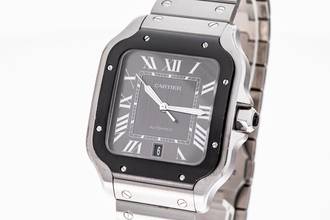 Thumbnail von Cartier Santos 40 Grey Dial Steel WSSA0037