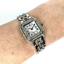 Thumbnail von Cartier Panthère Quartz 23mm Steel ~1.50TCW Diamond Watch </h1>
