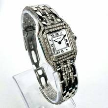 Thumbnail von Cartier Panthère Quartz 23mm Steel ~1.50TCW Diamond Watch </h1>