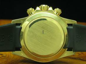 Thumbnail von Rolex Daytona 18kt Gold Herrenuhr / Diamond Dial & Kautschuk Armband / Ref 11652 </h1>