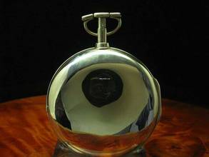 Thumbnail von James Lamb 925 Silber Open Face Spindeltaschenuhr Mit Schnecke & Kette </h1>