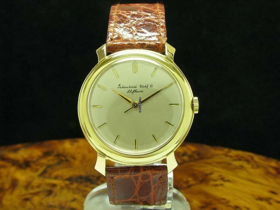  IWC Shark Fin 18kt 750 Gold Handaufzug Herrenuhr / Ref 521 / Kaliber C.89 </h1> 