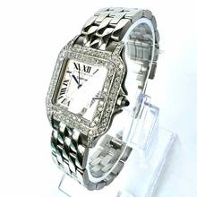 Thumbnail von Cartier Panthère 27mm Steel 1.25TCW Diamond Watch NEW Model </h1>